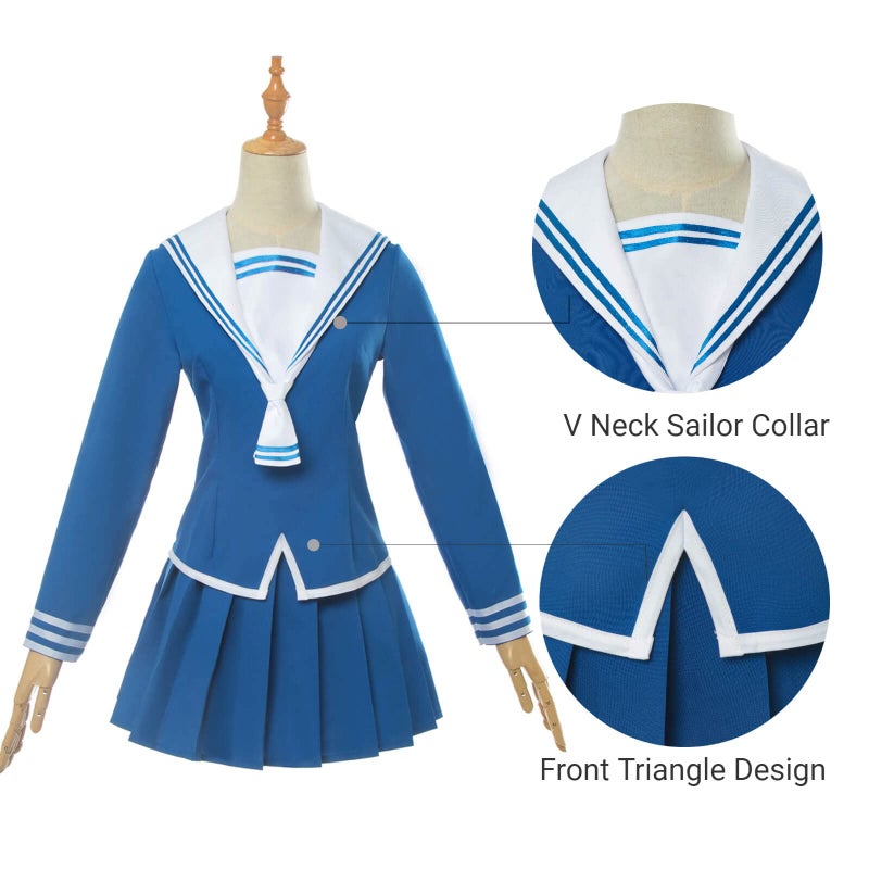 Nuoqi Tohru Honda Cosplay Costume Fruits Basket Tohru Cosplay Outfit Anime Japanese School Girls Sailor Uniform Suit XL - Image 3